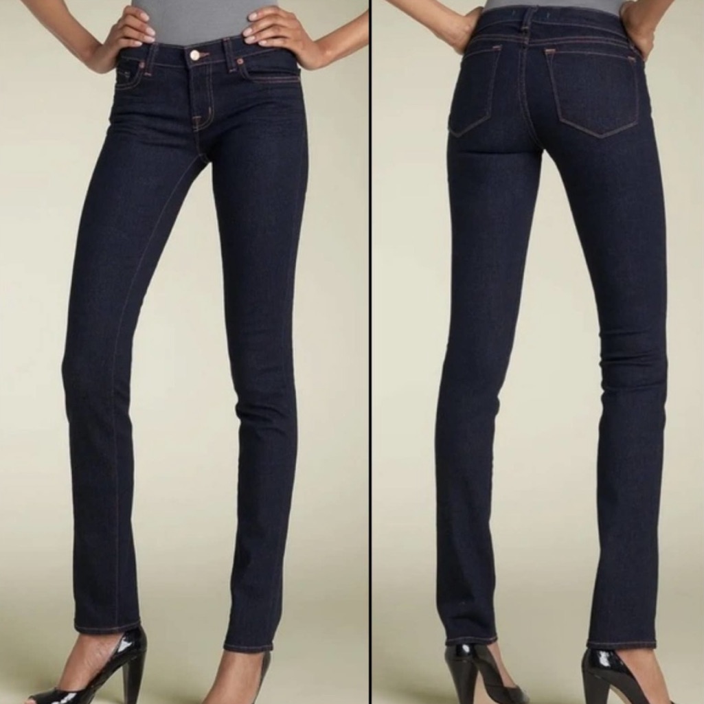 J Brand Pencil Leg 912 Skinny Jeans In Ink Dark Wash Denim Size 26
